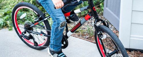 Boy riding a Guardian Bike