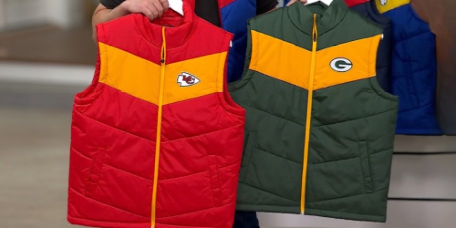 NFL Puffer Vest from $39.98 Shipped (Regularly $80)
