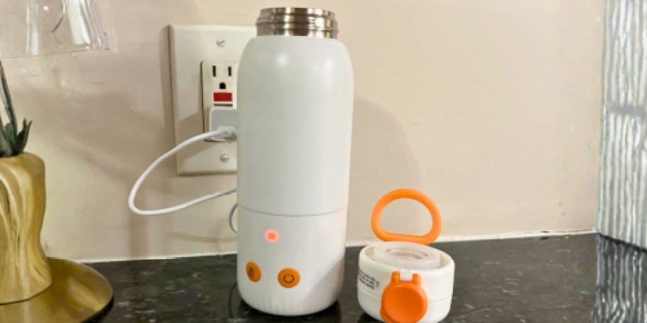 Portable Bottle Warmer Just $29.92 Shipped on Amazon (Great for Coffee & Tea, Too!)