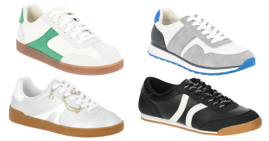 women's sneakers in different styles and colors