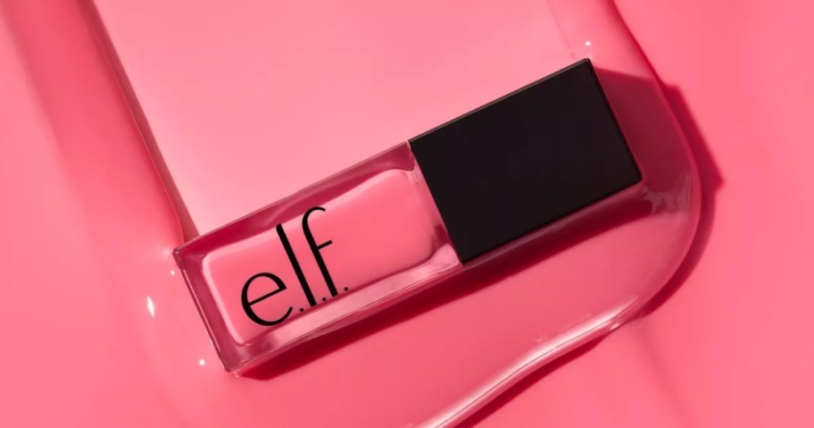 a pink e.l.f. cosmetics Glow Reviver lip oil