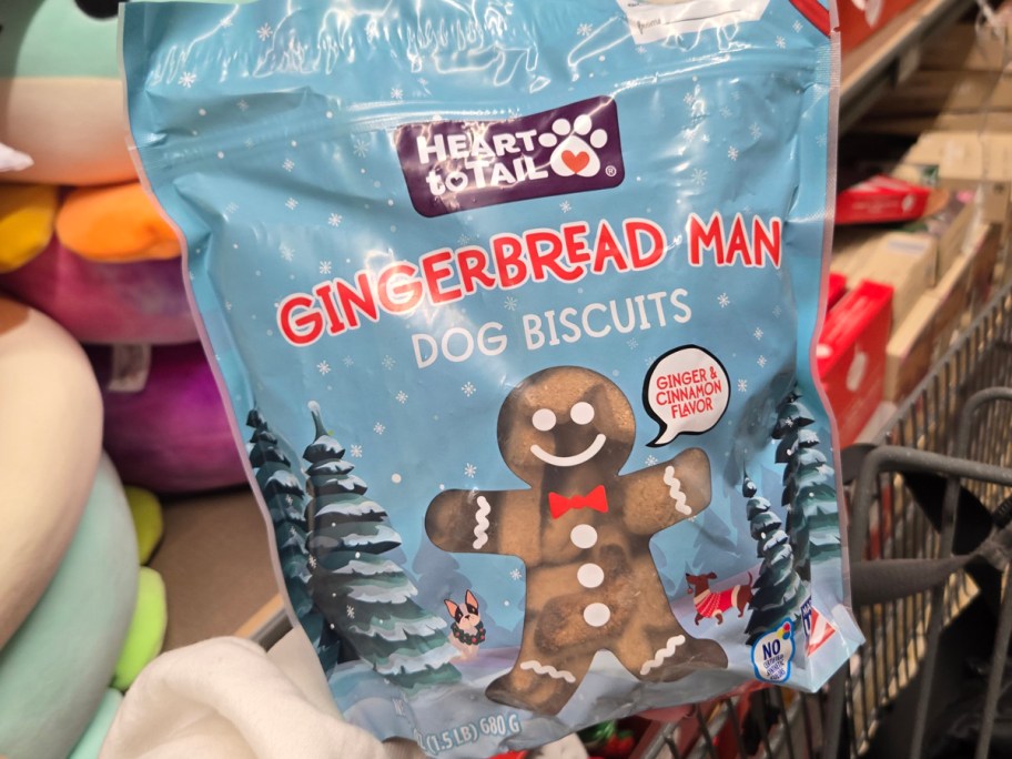 Heart to Tail Gingerbread Man Dog Biscuits