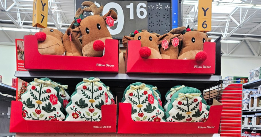 Christmas Throw Pillows Just $9 at Walmart