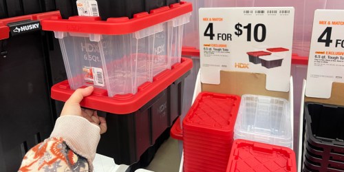 Home Depot 6.5 Quart Tough Storage Totes Only $2.50 (New Colors Spotted)