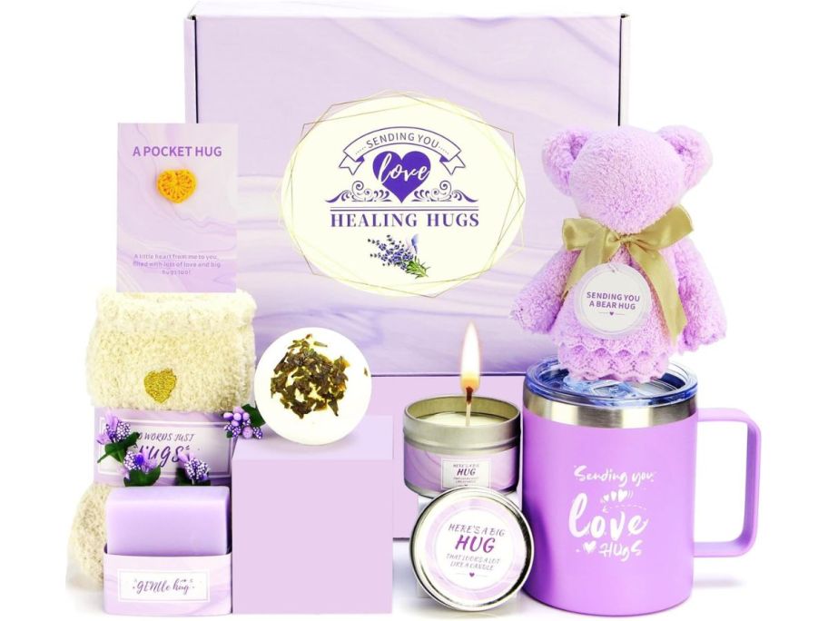 purple Housavvy Self-Care Gift Box in Lovebug