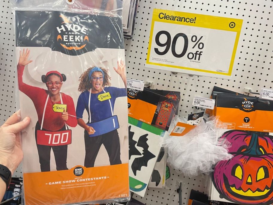 target halloween costume displayed at the store
