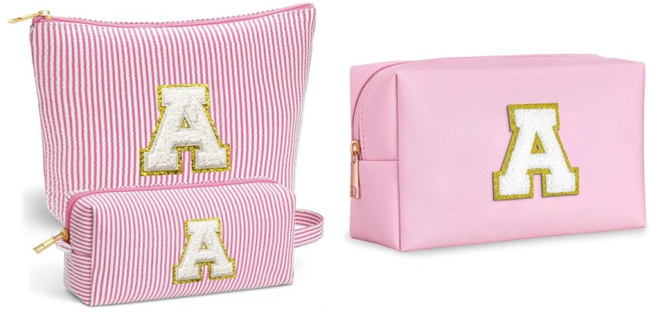 Initial Cosmetic Bags