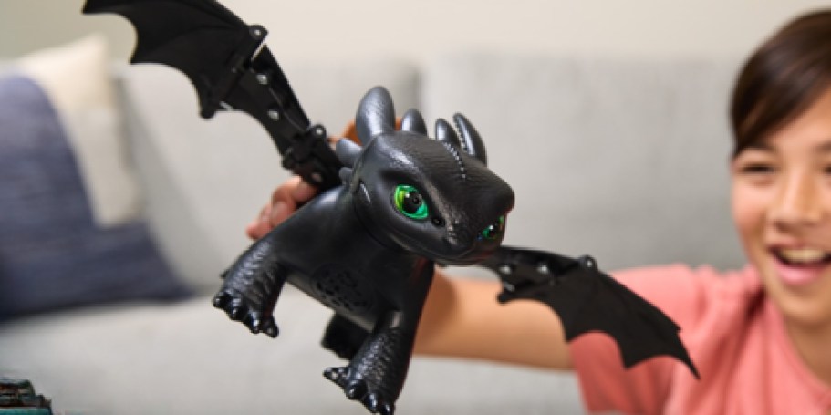 How to Train Your Dragon Interactive Toothless Toy Only $20 on Amazon (Reg. $53)