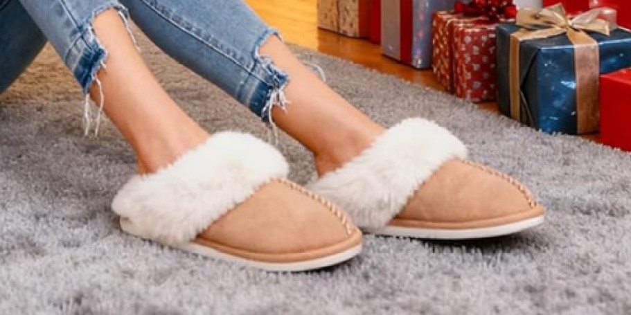 Women’s Fuzzy Slippers Only $11.49 on Amazon