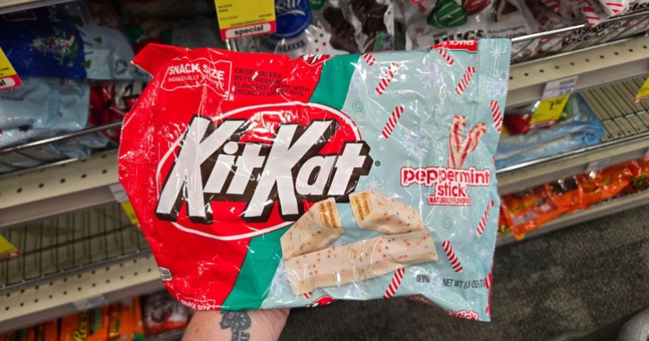 A bag of KitKat Peppermint Sticks