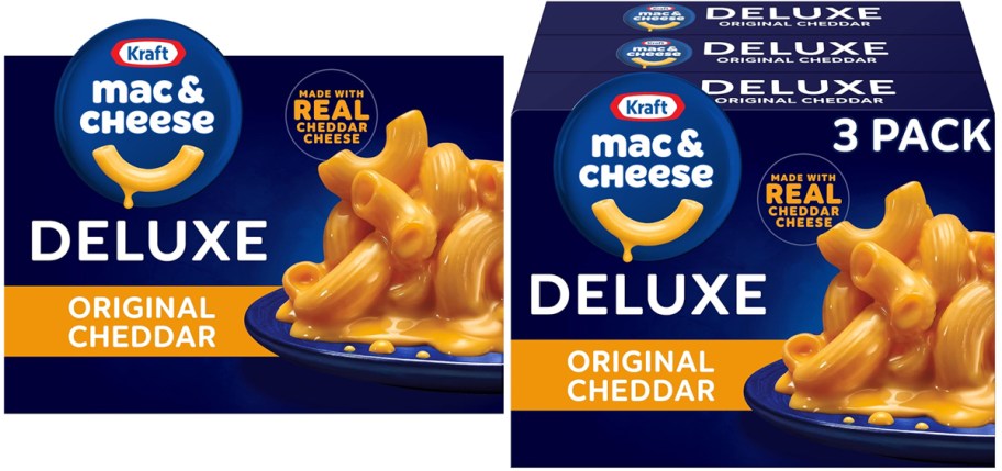 4 boxes of Kraft Deluxe Mac & Cheese