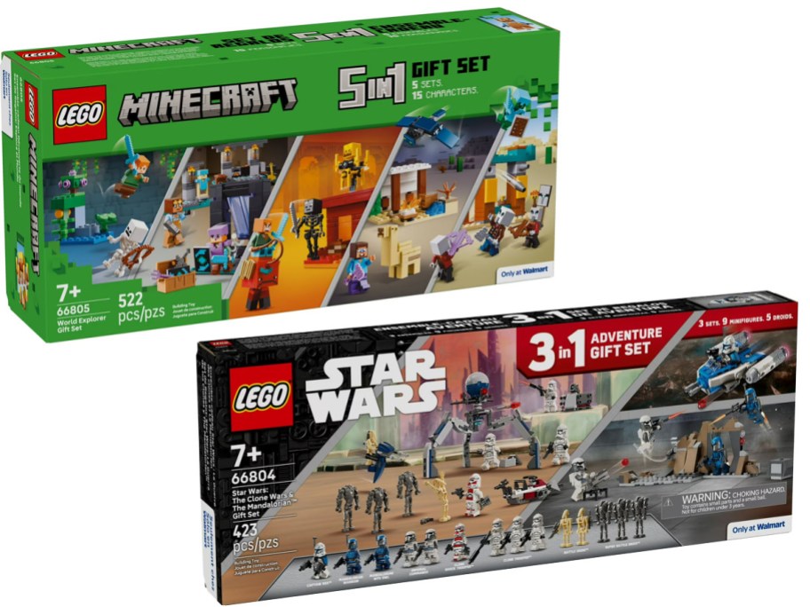 LEGO Minecraft and Star Wars Gift Sets