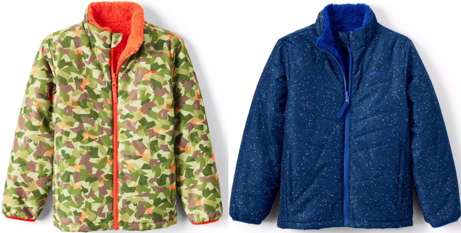 camo and star print kids jackets