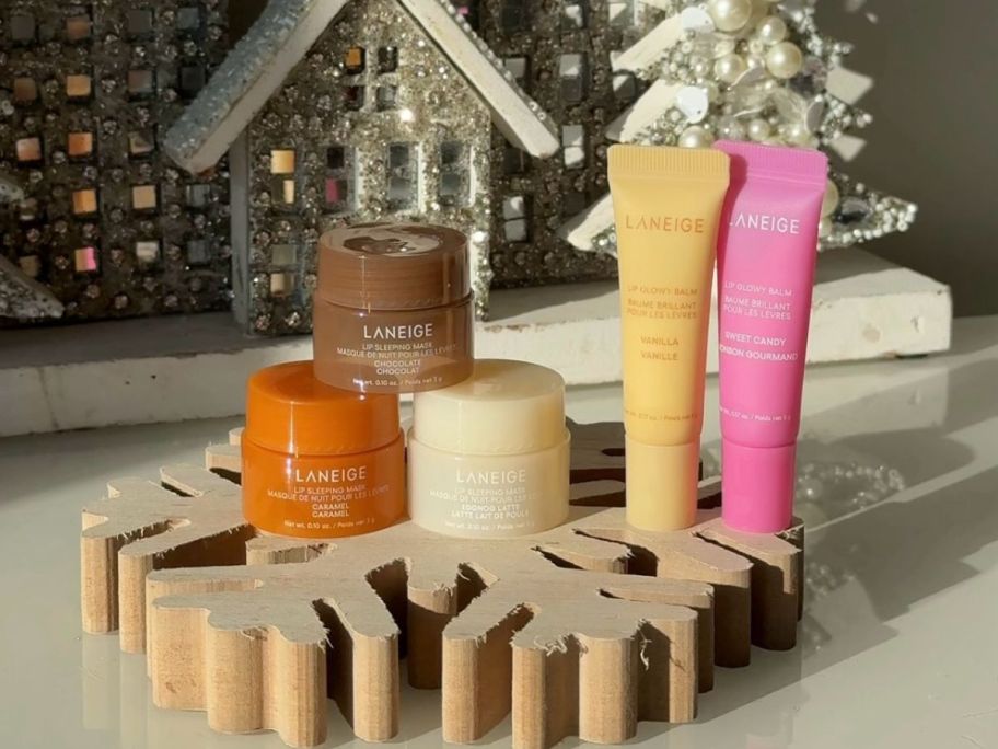 5 Laneige Lip masks and glowy balms