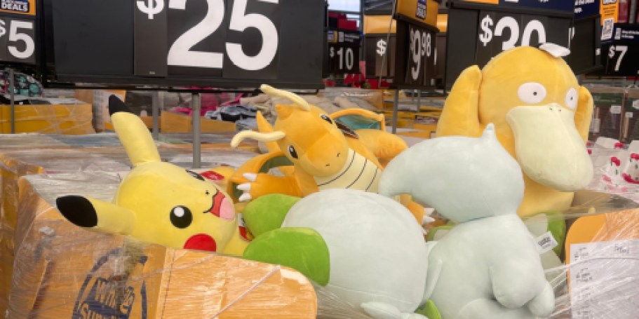Jumbo Plush from $20 on Walmart.com | Pokémon, Bluey, & More!