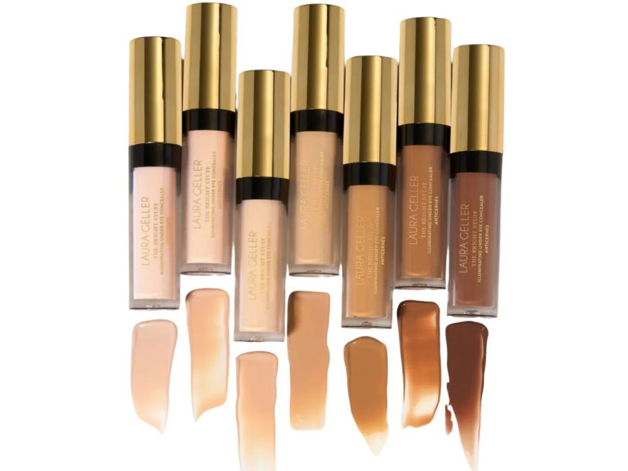 several tubes of The Bright Stuff Illuminating Under Eye Concealer
