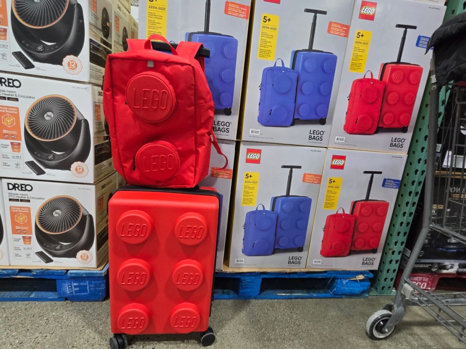 LEGO luggage at Costco.