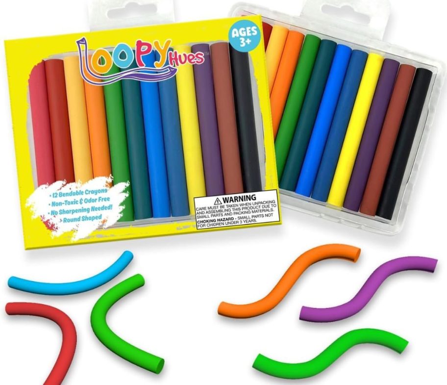 Bendable Crayons For Kids 12-pack