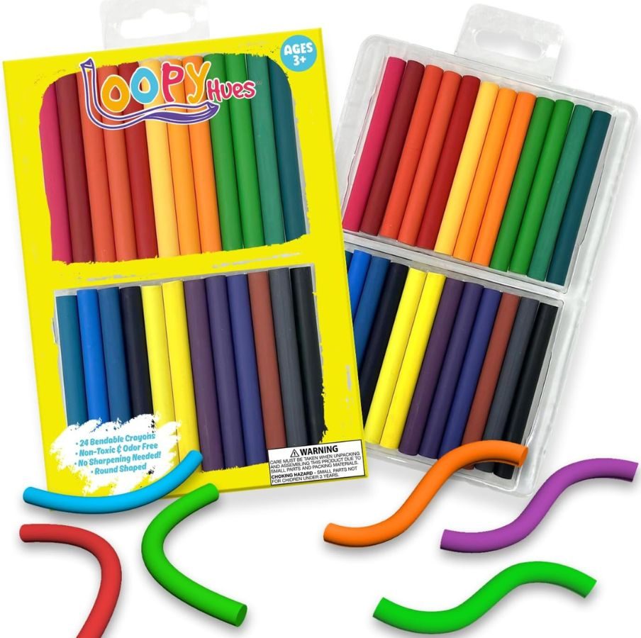 Bendable Crayons For Kids 24-pack