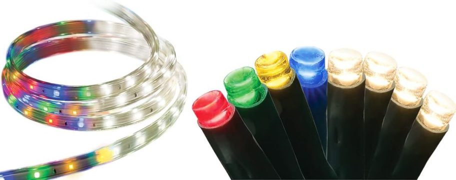 Stock images of Lowe's Christmas Tape and Color Changing LED Christmas Lights