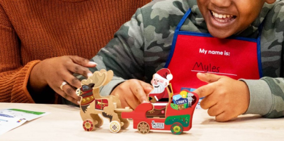 FREE Lowe’s Kids Workshop on 12/20 – Register Now to Make Sleigh Ride Toy