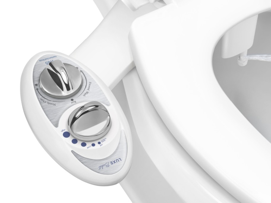 Luxe Bidet on a toilet