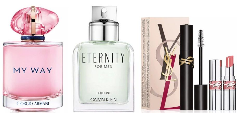 macys perfume and makeup three images