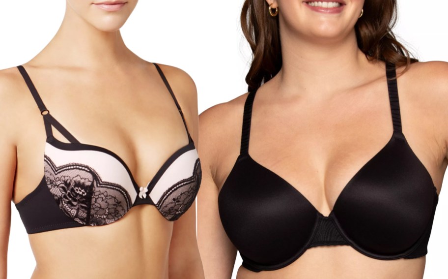 Maidenform Women's Love the Lift Push Up Underwire Bra, Vanity Fair Women's Effortless Underwire Bra