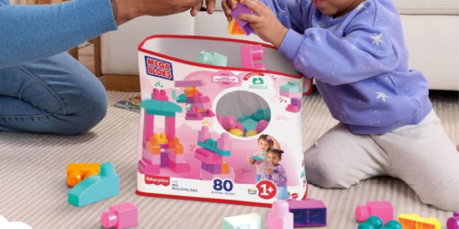 Mega Bloks 80-Piece Block Toy & Storage Set Just $7.49 on Amazon (Reg. $21)