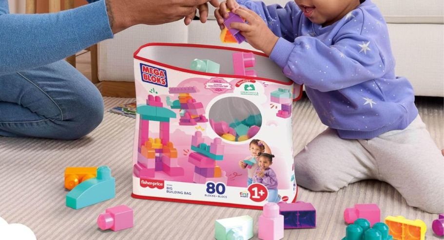 Mega Blocks Container Mega Bloks 80-Piece Block Toy & Storage Set Just $7.49 on Amazon (Reg ...