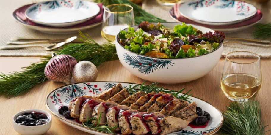 Deck The Table w/ Festive Members Mark Dinnerware Sets from $14.98 on SamsClub.com