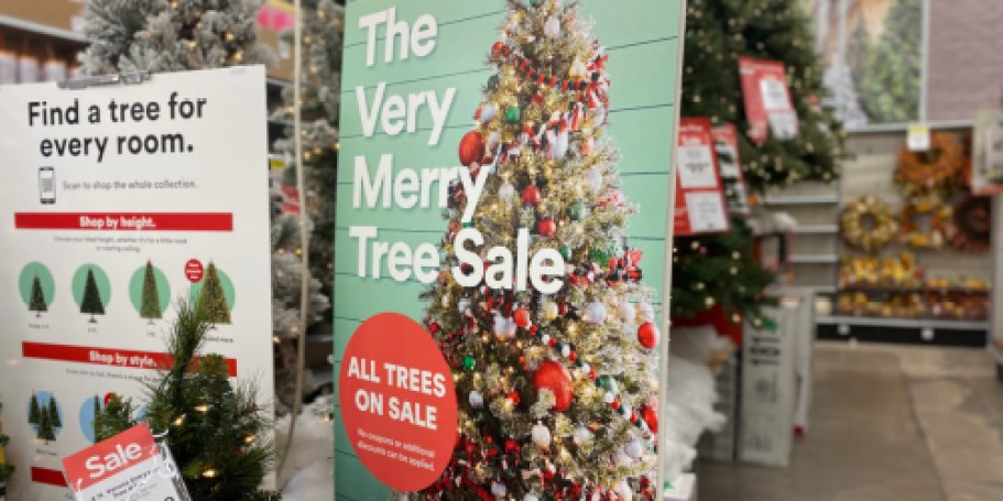 70% Off Michaels Christmas Trees + Free Shipping (7″ Pre-Lit Pencil Style $49.99 Shipped!)