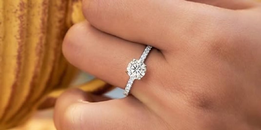 Moissanite Engagement Ring Just $26.94 Shipped on Amazon (Reg. $55)