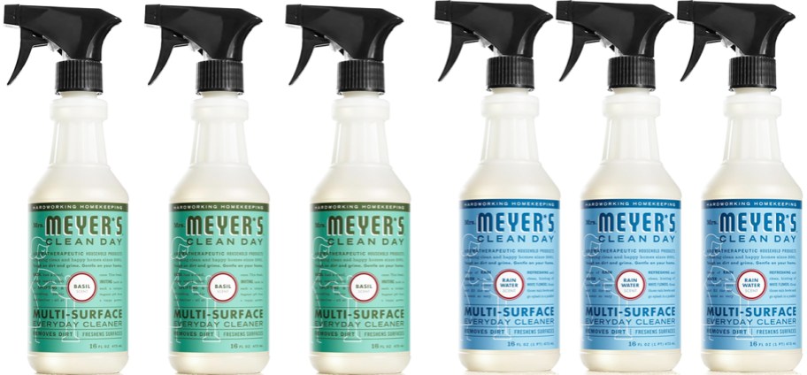 3-packs of mrs meyers cleaning sprays