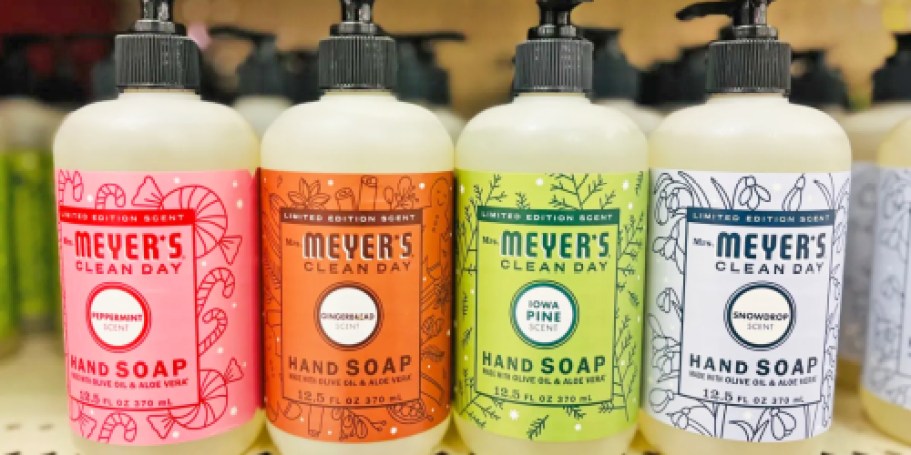 Mrs. Meyer’s Holiday Hand Soap 3-Pack Just $8.52 Shipped on Amazon (Reg. $15)