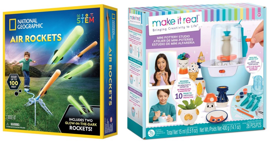 National Geographic Air Rockets Science Kit, Make It Real Mini Pottery Studio