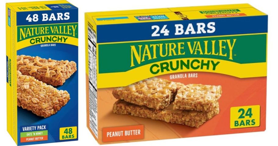 2 boxes of nature Valley granola bars