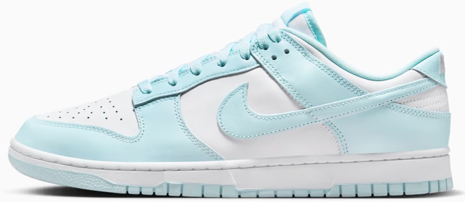 light blue and white nike sneaker