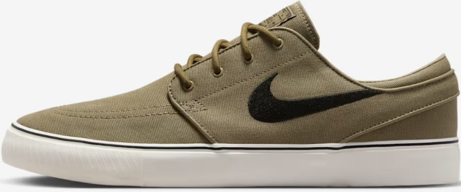 khaki unisex skateboard shoe
