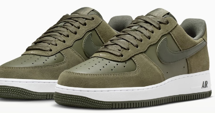 green nike air force 1s