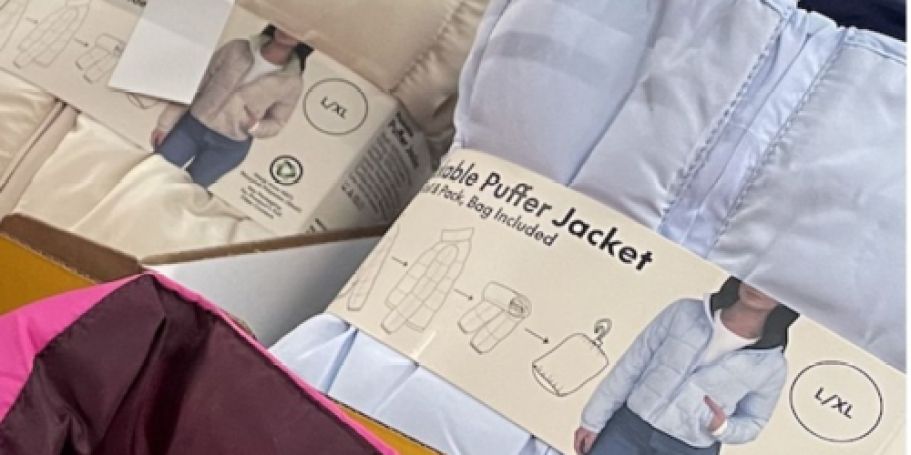 Hurry! Women’s Packable Puffer Jackets Only $8 on Walmart.com