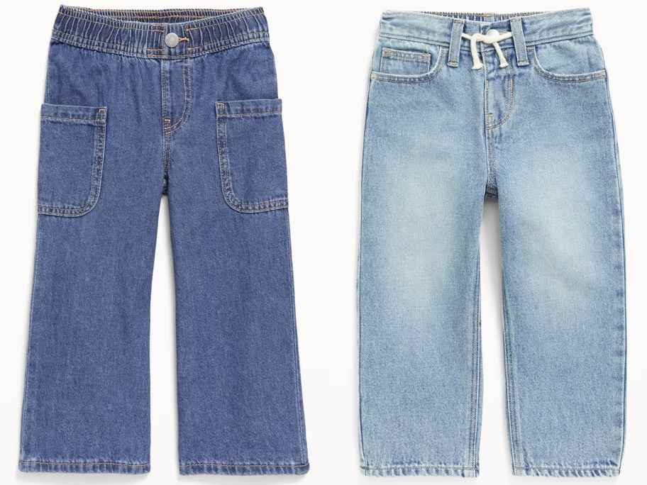 two pairs of old navy jeans