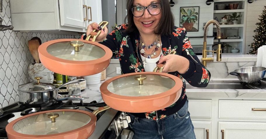 Our Place Cookware Holiday Sale = $97 Off 8-Piece Frying Pan Set