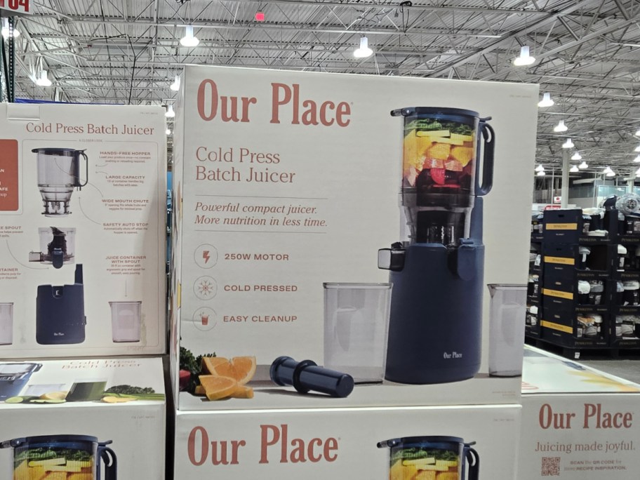 An Our Place juicer in the box.