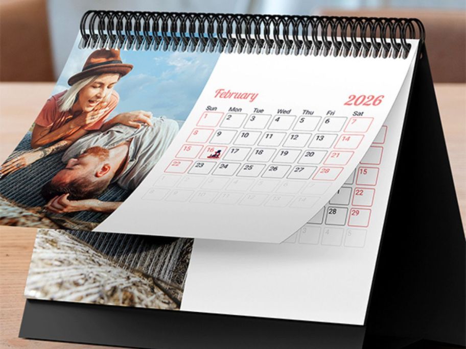 display of Photo calendar