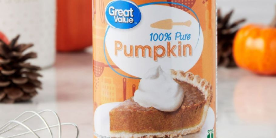 Great Value 100% Pure Pumpkin Just $1 on Walmart.com (Will Sell Out)