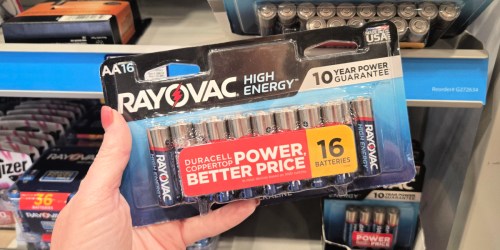 Rayovac Batteries 16-Count Only $5 on Lowes.com (Reg. $13)