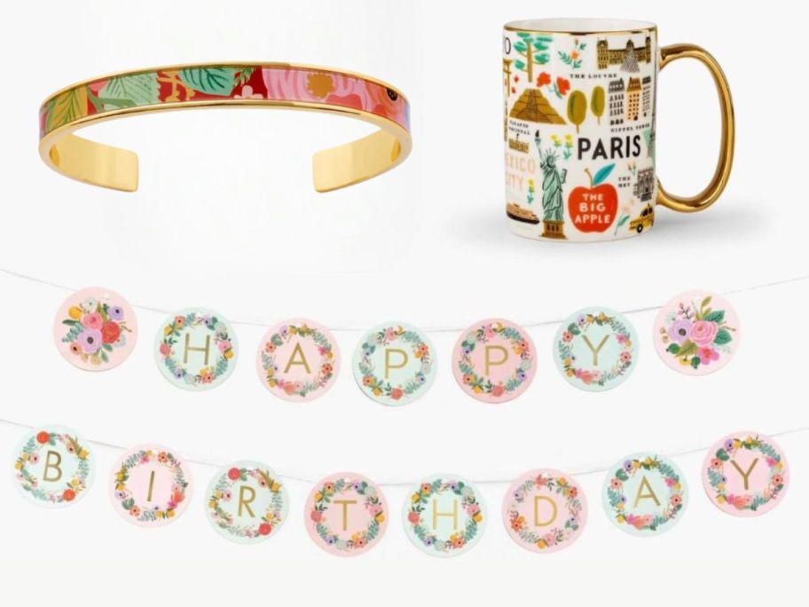 Bracelet, Mug, & Garland