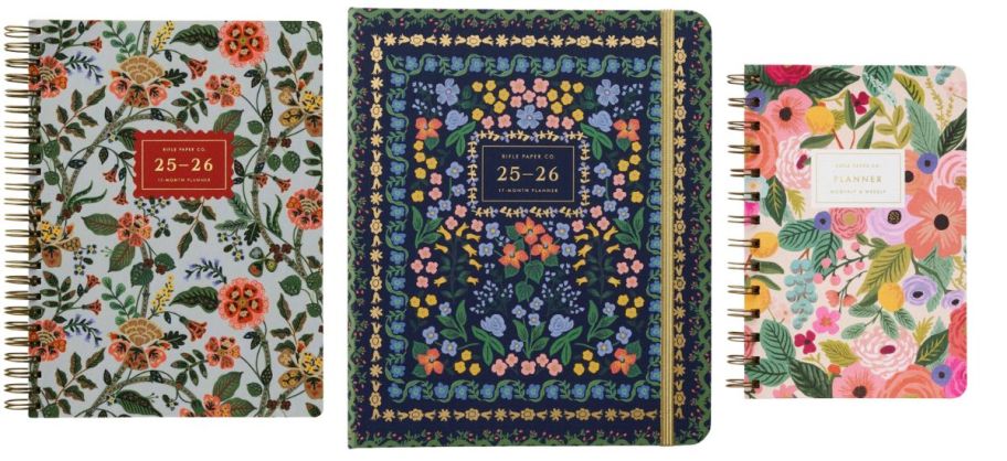 3 floral planners