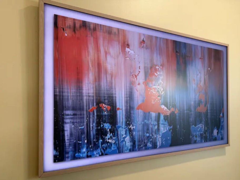 frame tv samsung on display